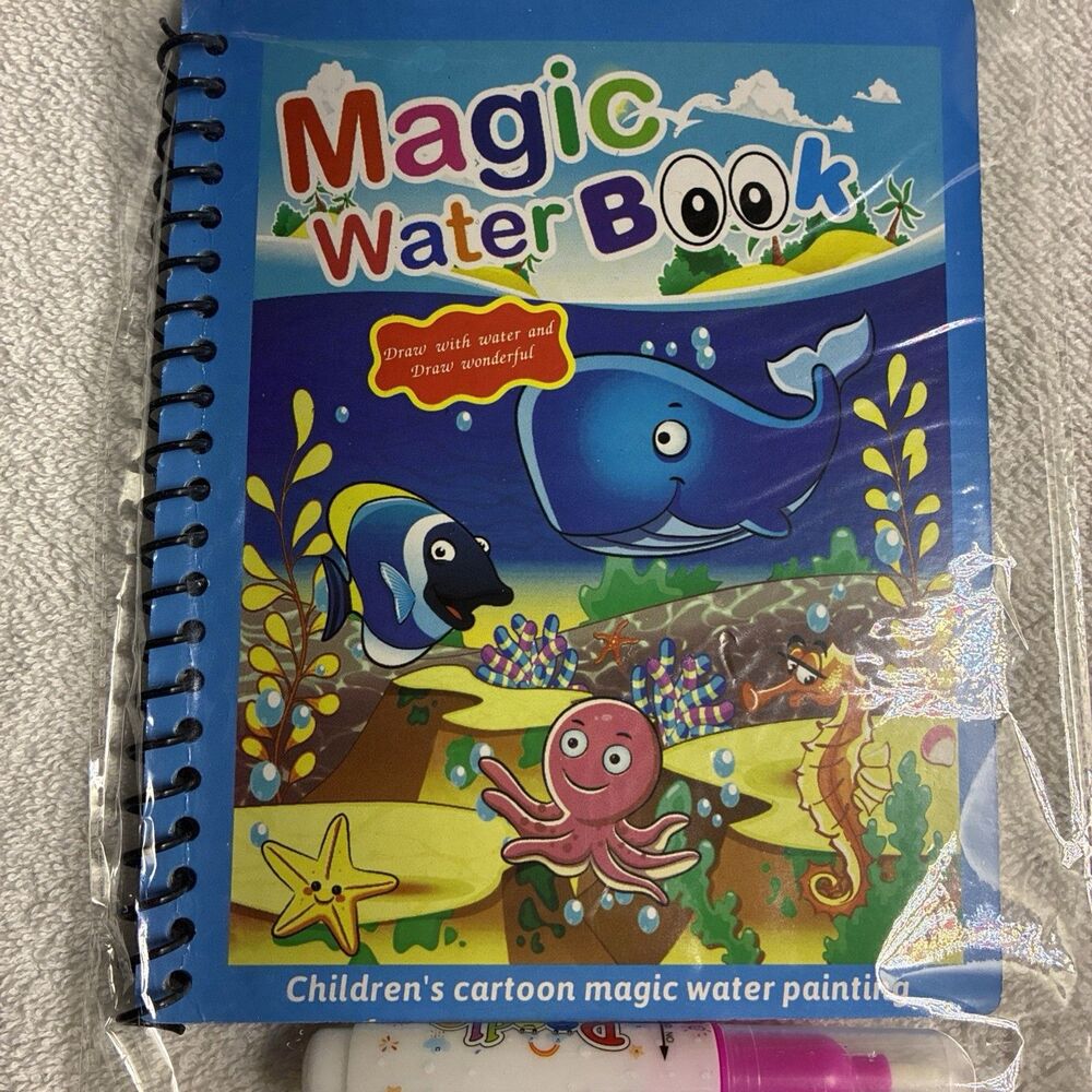 Magic Water Book Repeat To Use Water Fillable Pen Under The Ocean Easter Basket